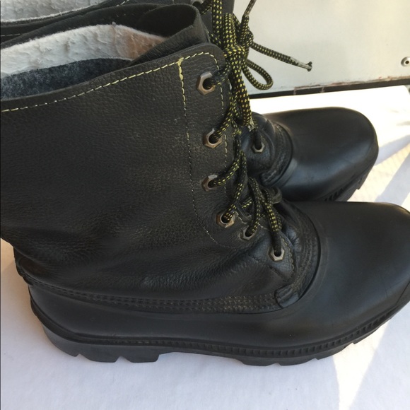 mens black boots canada